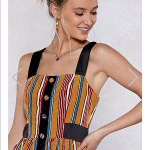 NEW Nasty Girl Stripped Maxi Dress (US Size2)